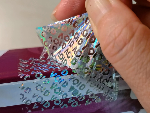 VOID半转移防拆封标签